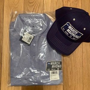 March Madness polo shirt and cap set size Large
